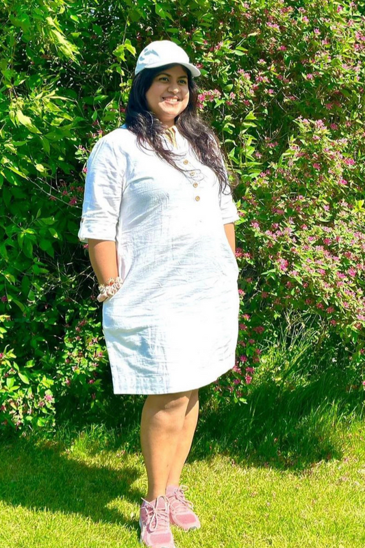 Linen A line dress