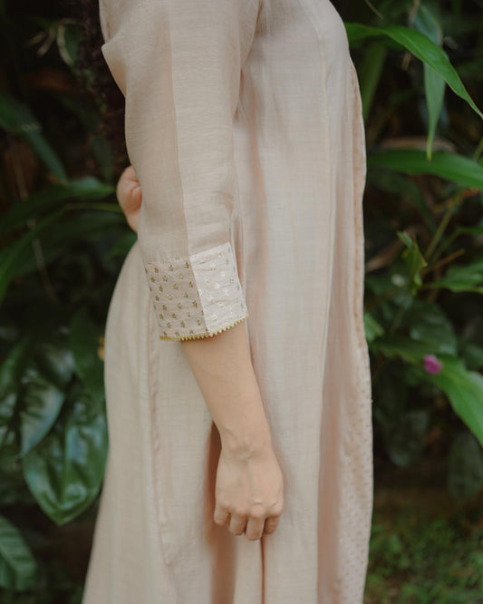 Soft Ivory Silk Tunic Dress - M23